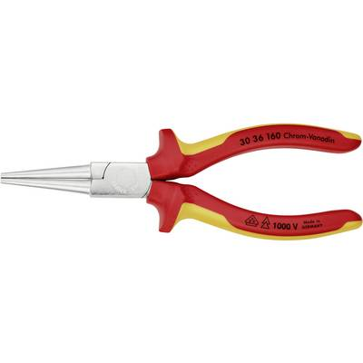 Kerekcsőrű fogó, VDE, DIN ISO 5745 szerint - KNIPEX 30 36 160 (30 36 160)
