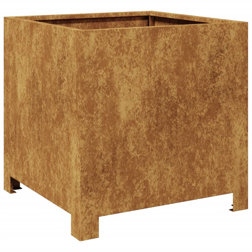 corten acél kerti növénytartó 40 x 40 x 40 cm (851211)