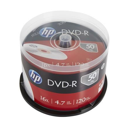 HP DVD-R 4.7GB 16x DVD lemez hengeres 50db/henger (DVDH-16B50) (DVDH-16B50)