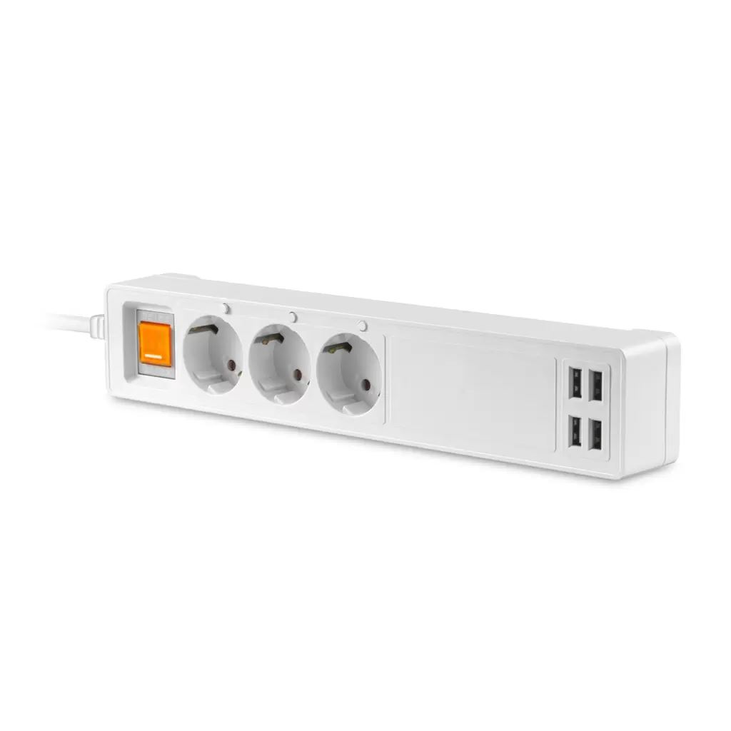 Platinet okos hálózati elosztó 3-as kapcsolós távirányítós (PSHS16AW) (PSHS16AW)