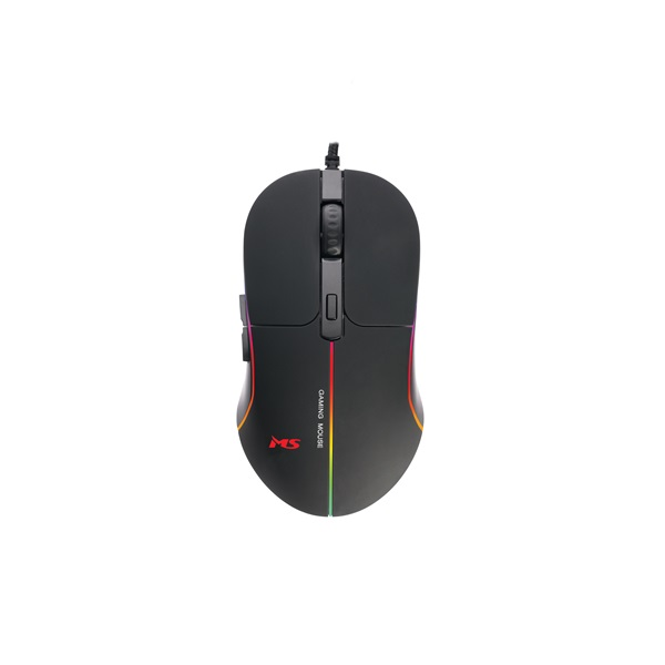 MS Nemesis C320 Gaming Egér, 6400 DPI, Fekete RGB