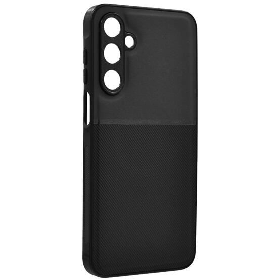 Gigapack Samsung Galaxy A16 4G (SM-A165) mágneses, bőr hatású, csíkos mintás tok fekete (GP-162319) (GP-162319)