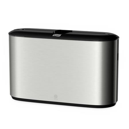 Tork kéztörlő adagoló, pultra tehető H2 metál-fekete (460005) (T460005)