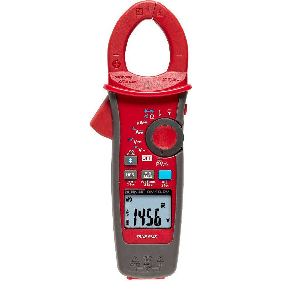 Benning CM 10-PV Lakatfogó digitális Adatgyűjtő CAT IV 600 V Kijelző (digitek): 6000 (BG044683)