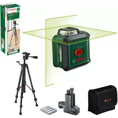 Bosch Home And Garden Nivel Láser De Líneas Cruzadas Universallevel 360 Con Trípode Prémium + Pinza Universal Mm 3(líneas En Vertical Horizontal,incl. 360° Para Alineación Por Toda Estancia)