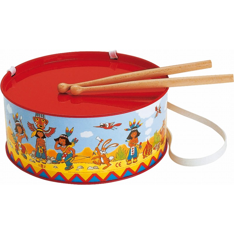 Lena Indiános dob ütőkkel és nyakpánttal (52607)