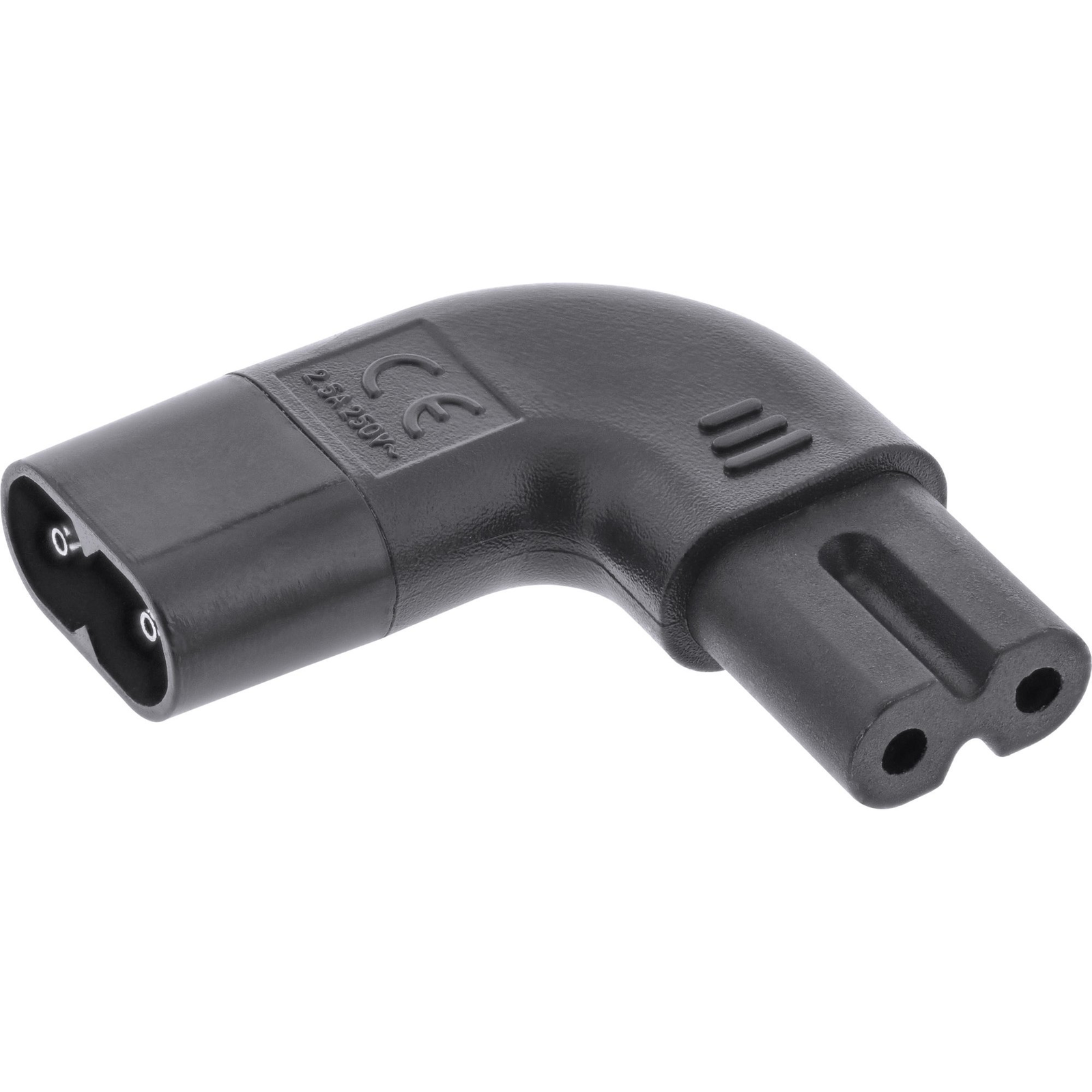 InLine 16723I tápcsatlakozó átalakító C8 C7 Fekete (16723I)