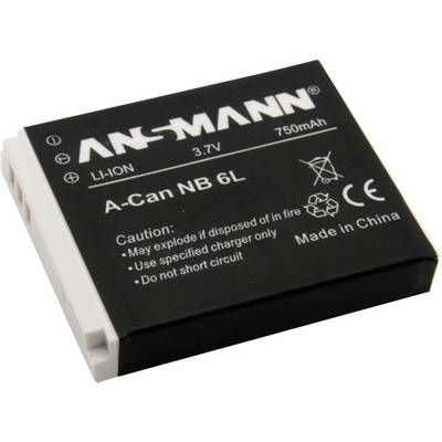 NB-6L Canon kamera akku 3,7V 750 mAh, Ansmann (5044453)