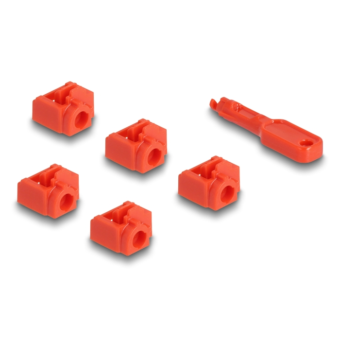 Delock RJ45 port blokkoló szett RJ45 anyához 10 db.-os (20928) (20928)