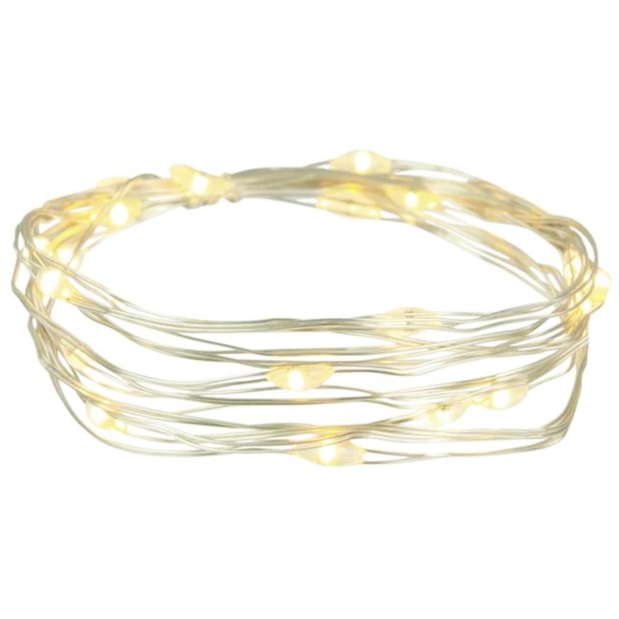 LAALU LED fényfüzér, drót, meleg fehér, 1,9 m (LAU-6271)