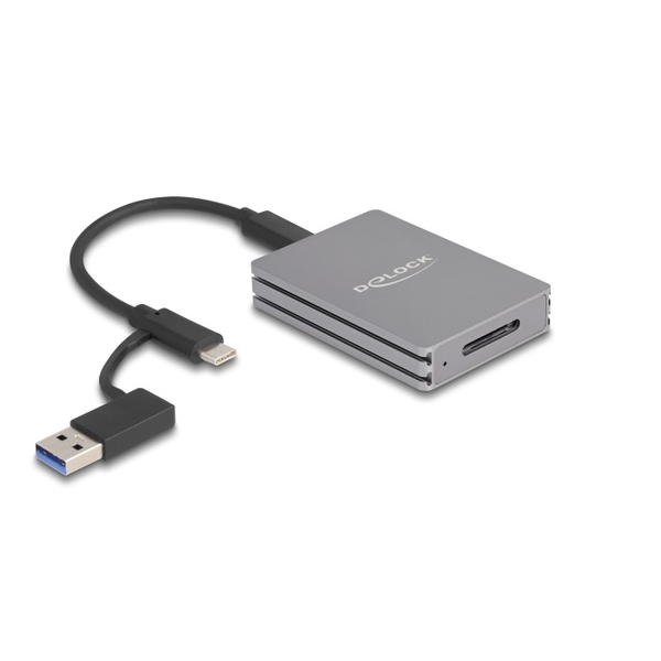 Delock USB Type-C  kártyaolvasó CFexpress memóriakártyákhoz A-típusú (91012)