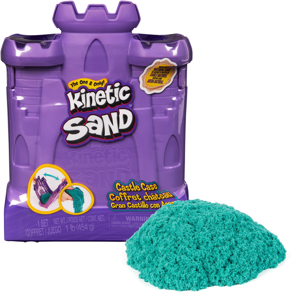 Spin Master Kinetikus homok 454g Vár tartóban - Zöld
