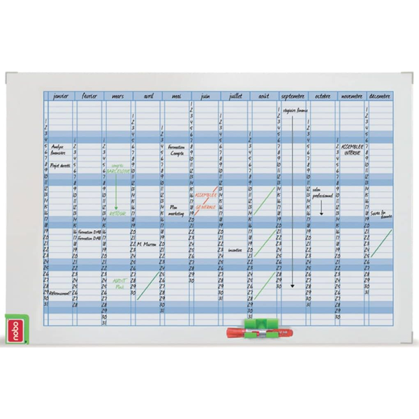 Nobo Monthly Board Planner (Magnetic) whiteboard Måned