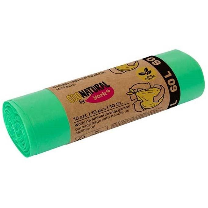 YORK Econatural szemeteszsák, 60 l, 10 db (5903355124030)