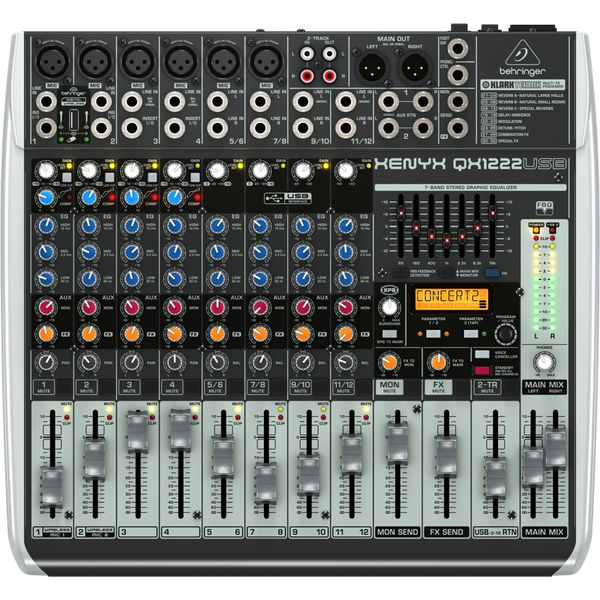 Behringer QX1222USB 16 csatornás keverő