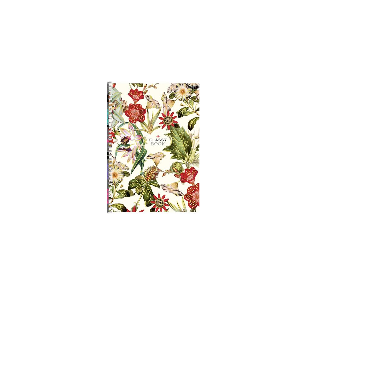 Shkolyaryk Classy book 80 lapos A5 kockás spirálfüzet - Többfajta (A5-SC-080-6092K)