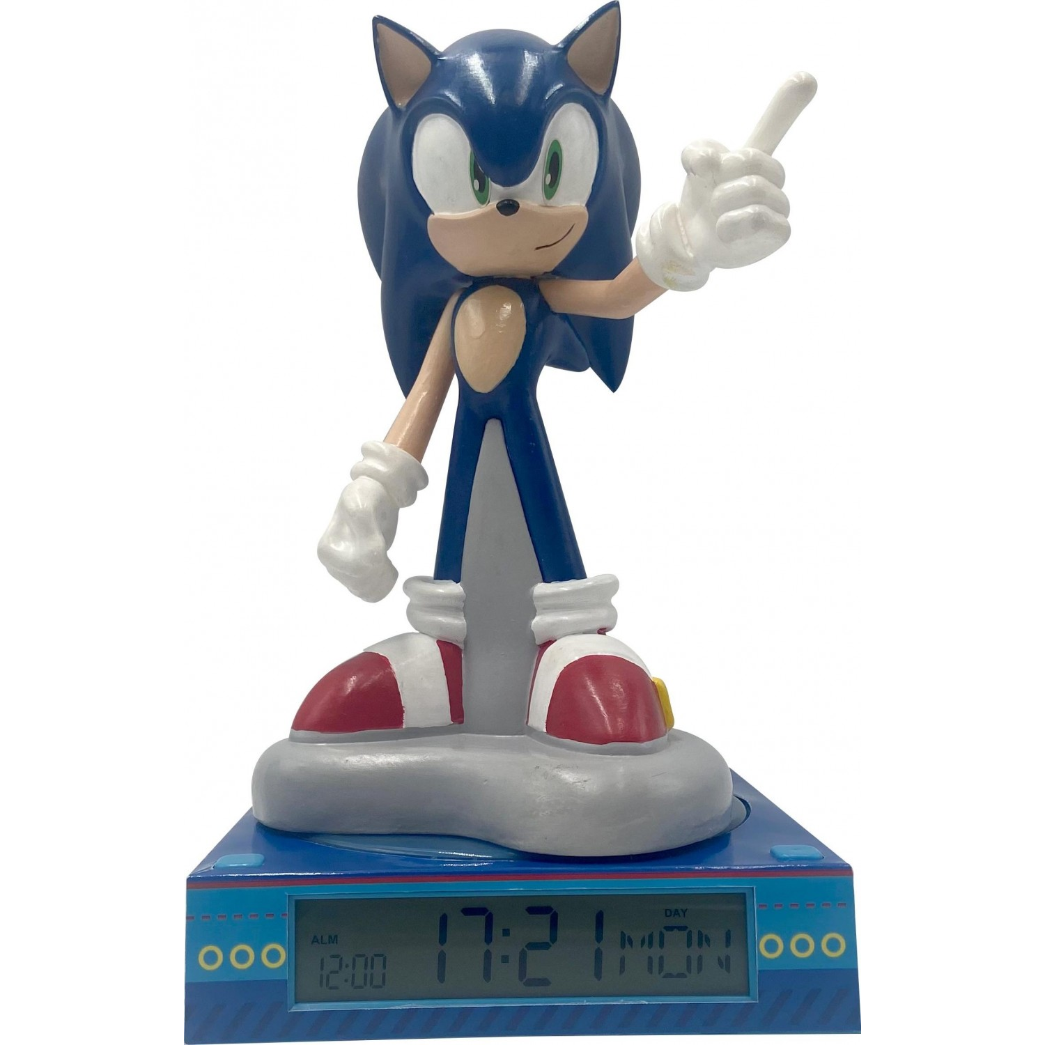 Kids Licensing SNC3023M Sonic 3D éjszakai űlámpa ébresztőóra funkcióval (SNC3023M)