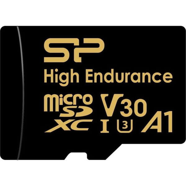 Silicon Power SP128GBSTXDV3V1HSP High Endurance microSD, 128 GB, 4K UHD, V30, UHS-1 A1