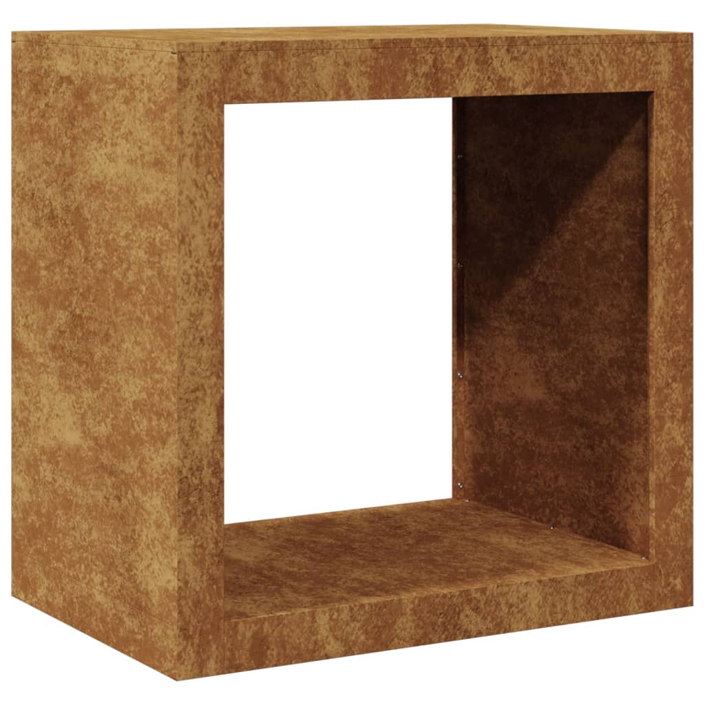 corten acél tűzifatároló 60 x 40 x 60 cm (851009)