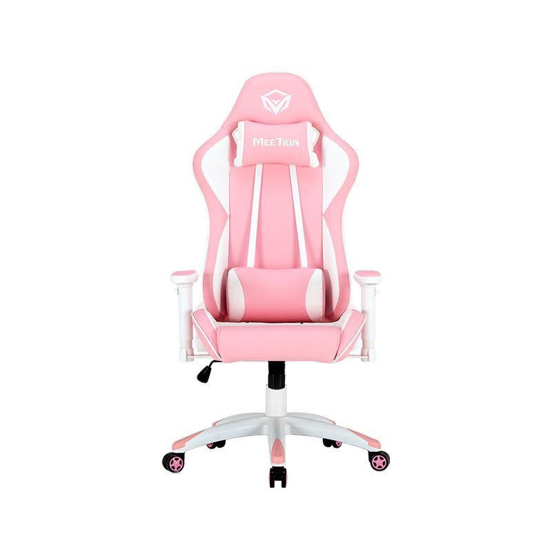 Meetion CHR16 Cute gaming szék rózsaszín-fehér (MT-CHR16P) (MT-CHR16P)