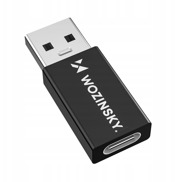 Adapter Wozinsky WAAC-01 USB-A - USB-C OTG - czarny