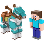 Фигурка Mattel Minecraft Steve and Armored Horse