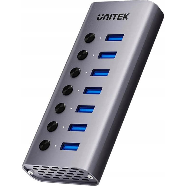 Unitek Hub USB A 3.0 7in1, 5Gbps with port switches