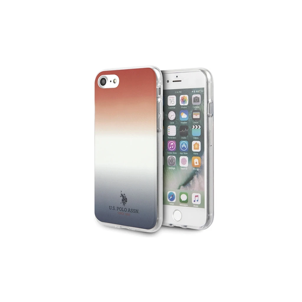 US Polo USHCI8TRDGRB iPhone 7/8/SE 2020/ SE 2022 készülékhez tok Gradient Pattern Collec kék és piros