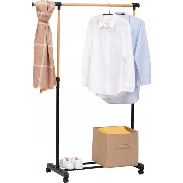 Perchero Extensible Efecto Madera