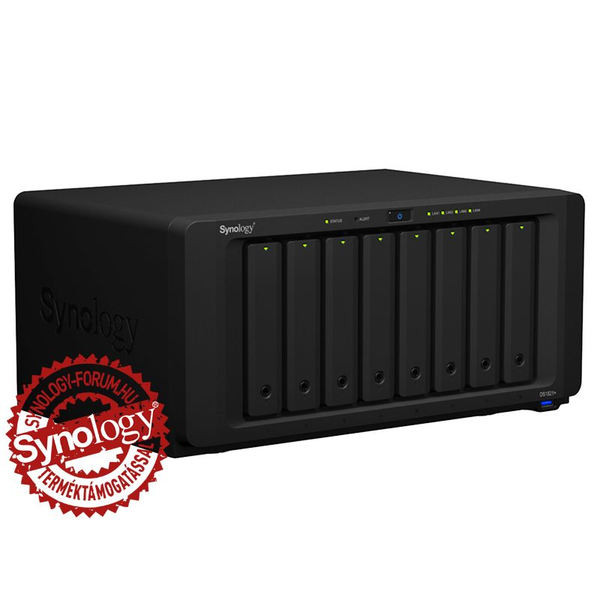 Network Attached Storage Synology DS1821+ DiskStation cu procesor AMD Ryzen V1500B 2.2GHz, 8-Bay, 4GB DDR4