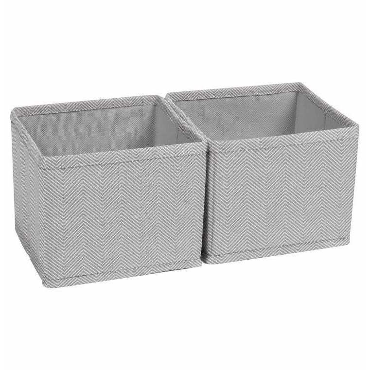 Compactor BOSTON Rendszerező szett, 2 db, 14×14×12 cm, szürke (3370910122411 )