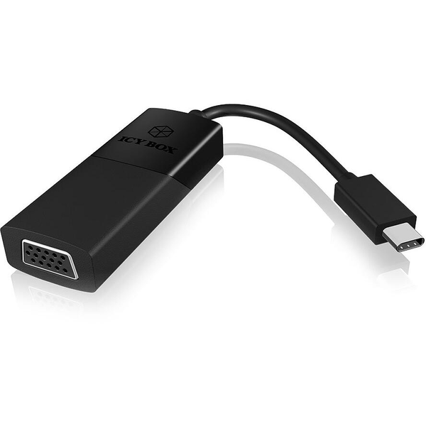 ICY BOX 60021 USB grafische adapter 2048 x 1152 Pixels Zwart