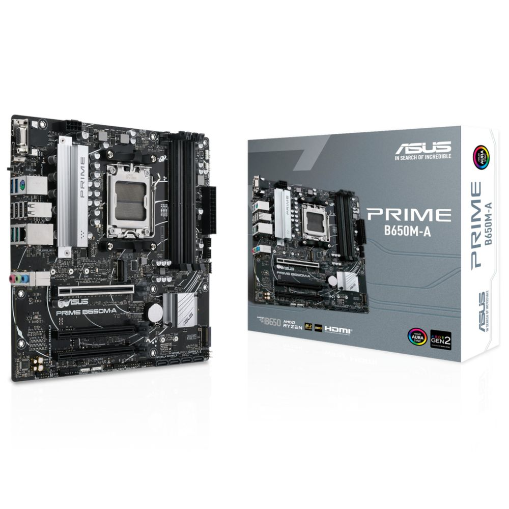 ASUS PRIME B650M-A AMD B650 Socket AM5 Micro ATX (90MB1C10-M0EAY0)
