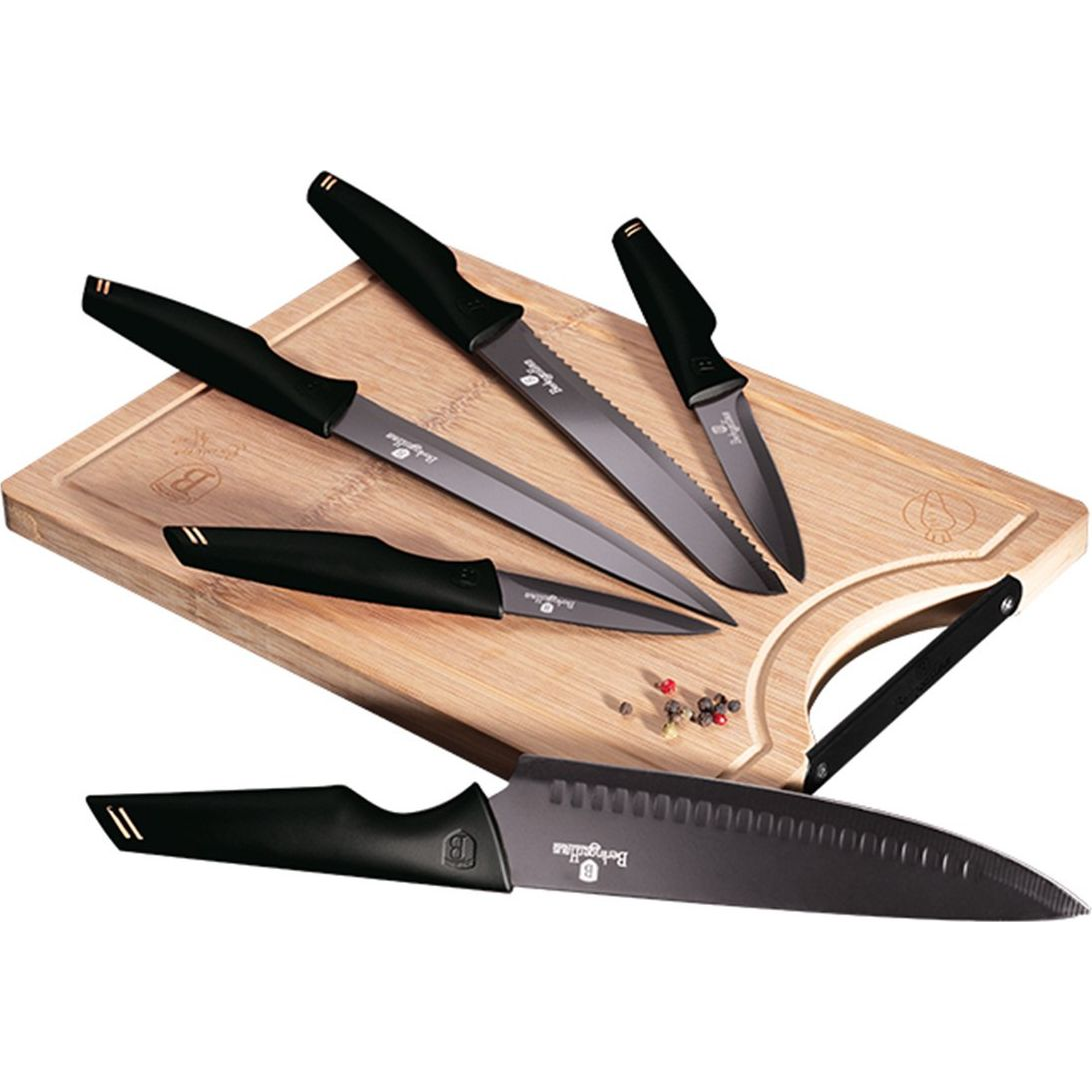 BerlingerHaus BH/2708 Monaco Collection Késkészlet - Rozsdamentes Acél, Fekete (BH-2708)