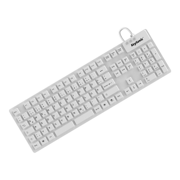 KeySonic KSK-8030IN tastatur Industriel USB QWERTZ Tysk Hvid