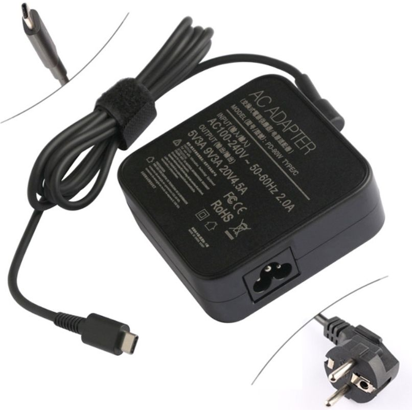 HP 904144-850 áramátalakító és inverter Beltéri 90 W Fekete (904144-850)