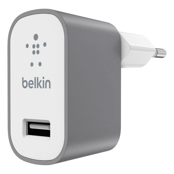 Belkin F8M731VFGRY зарядно за мобилни устройства Универсален Сив Променлив ток (AC) На закрито