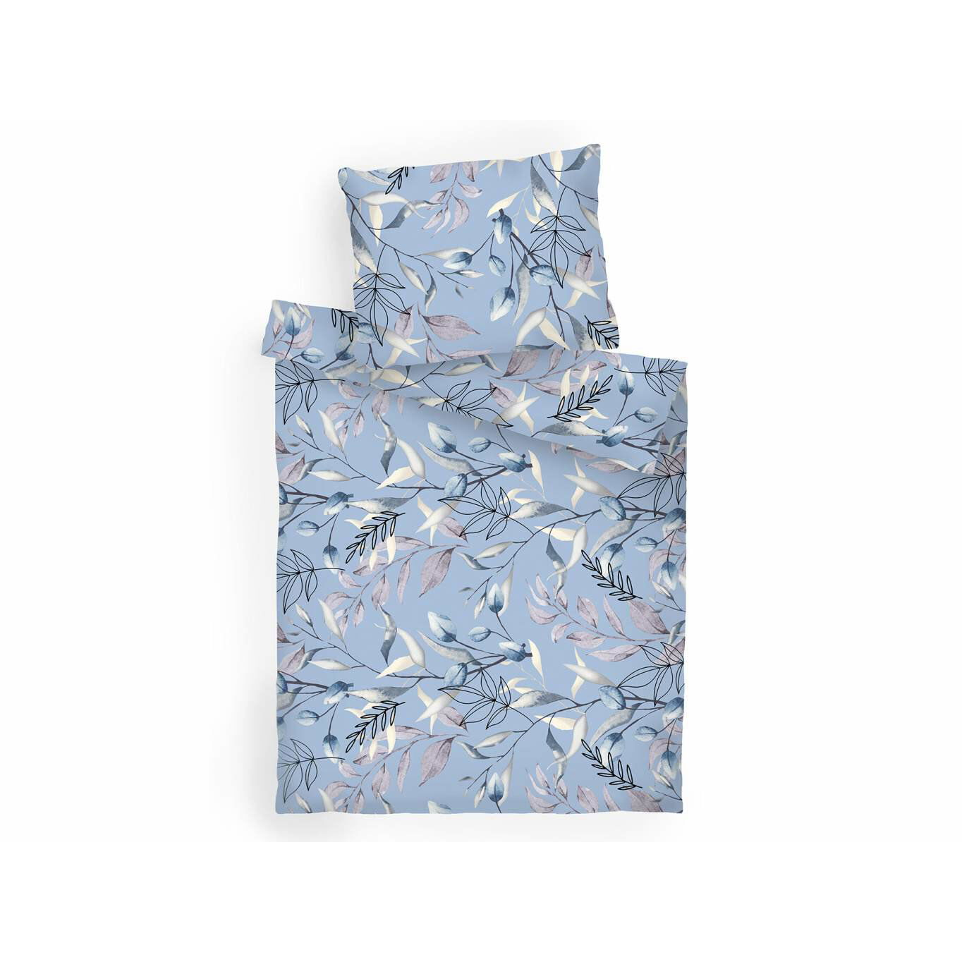 Dadka 140 × 200 cm, 70 × 90 cm ágynemű, krepp - Milaya kék (8595085994501)