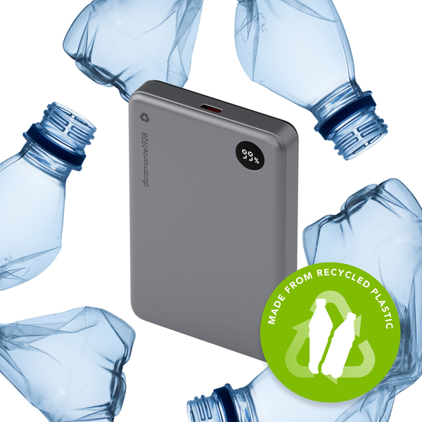 dbramante1928 CP10SLBL7178 powerbank 10000 mAh Draadloos opladen Grijs