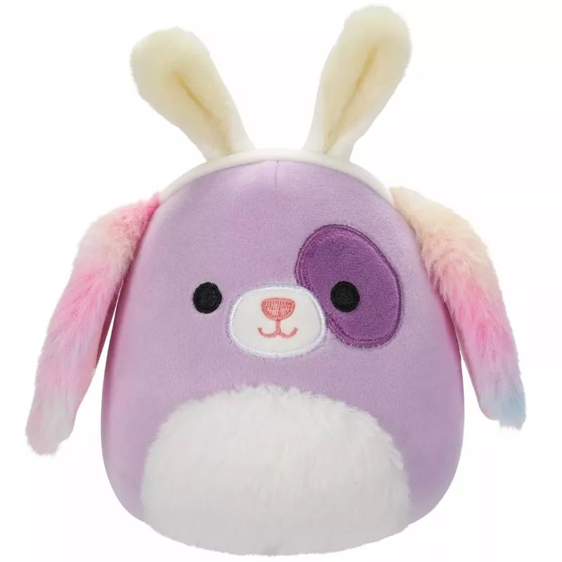 Squishmallows: Barb, a lila kutyus nyuszifülekkel Plüss figura - 13 cm (SQER00908)