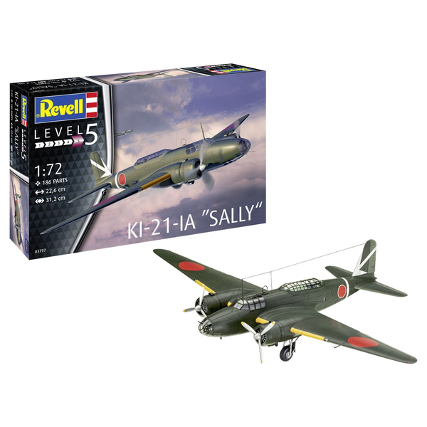 Plastic Model Kit Ki-21-la Sally 1/72