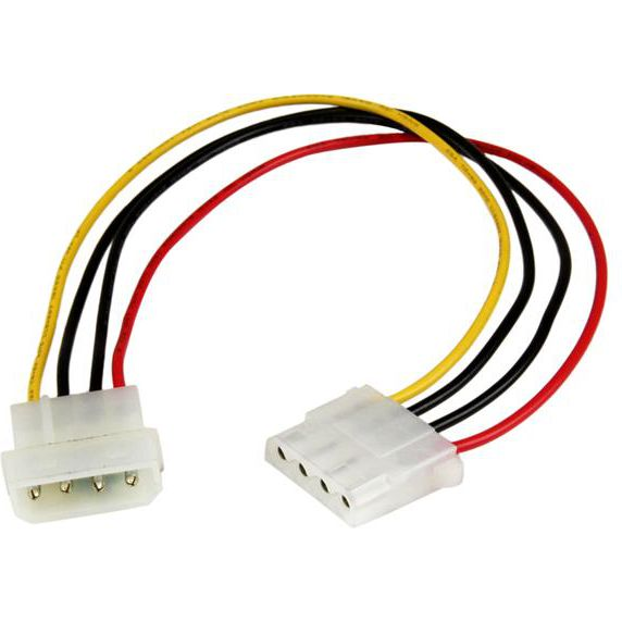 StarTech.com LP4POWEXT12 interne stroomkabel 0,304 m