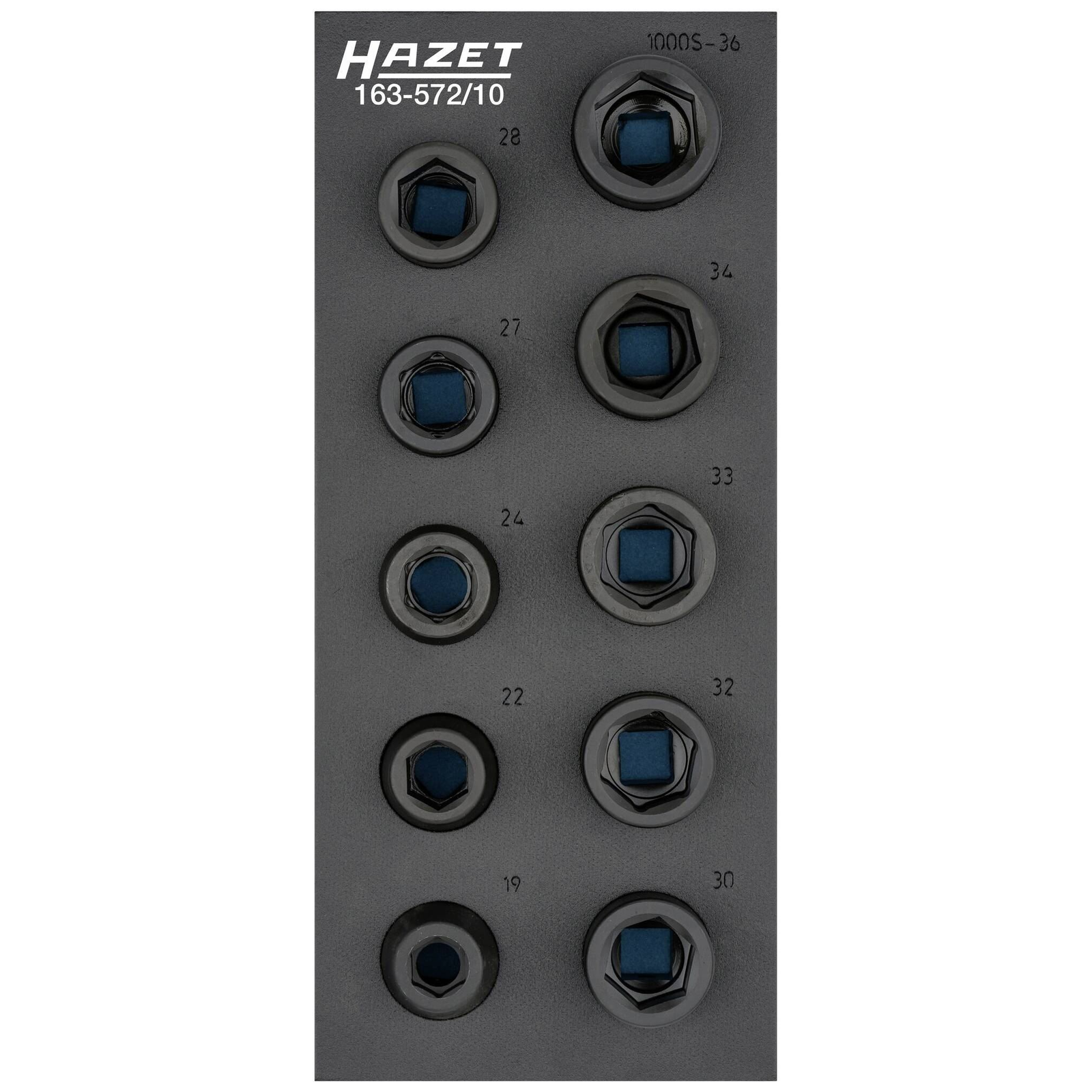 Hazet 163-572/10 dugókulcs betét készlet, 10 részes (163-572/10)