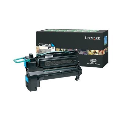 Lexmark C792X1CG tonerová náplň 1 kusů Originální Azurová
