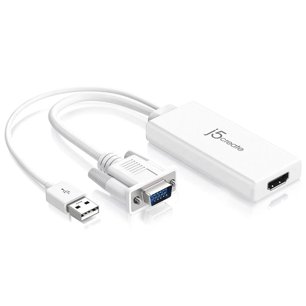 j5create JDA214 0,176 m VGA, USB A Wit
