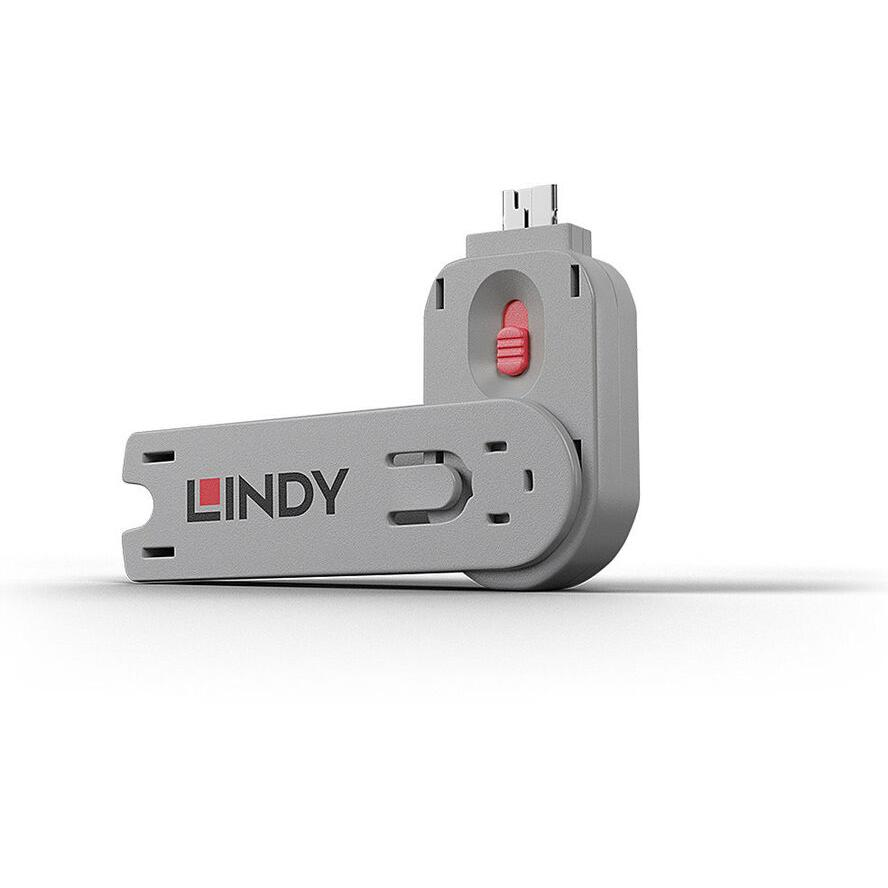 LINDY Schlüssel für USB Port Schloss pink (40620)