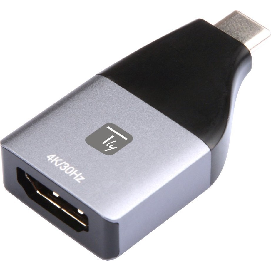 Techly IADAP USBC-HDMI4K video digitalizáló adapter 4096 x 2160 pixelek Fekete, Ezüst (IADAP-USBC-HDMI4K)