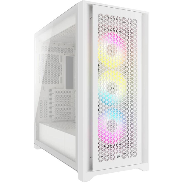Skříň Corsair iCUE 5000D RGB Airflow White Midi Tower bílá