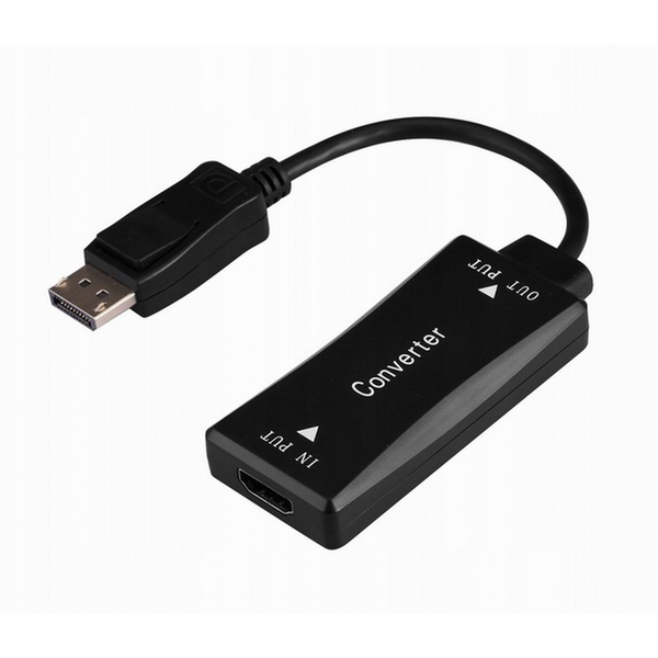 GEMBIRD Aktivní kabel HDMI 4K na DisplayPort konvertor signálu, 15 cm,