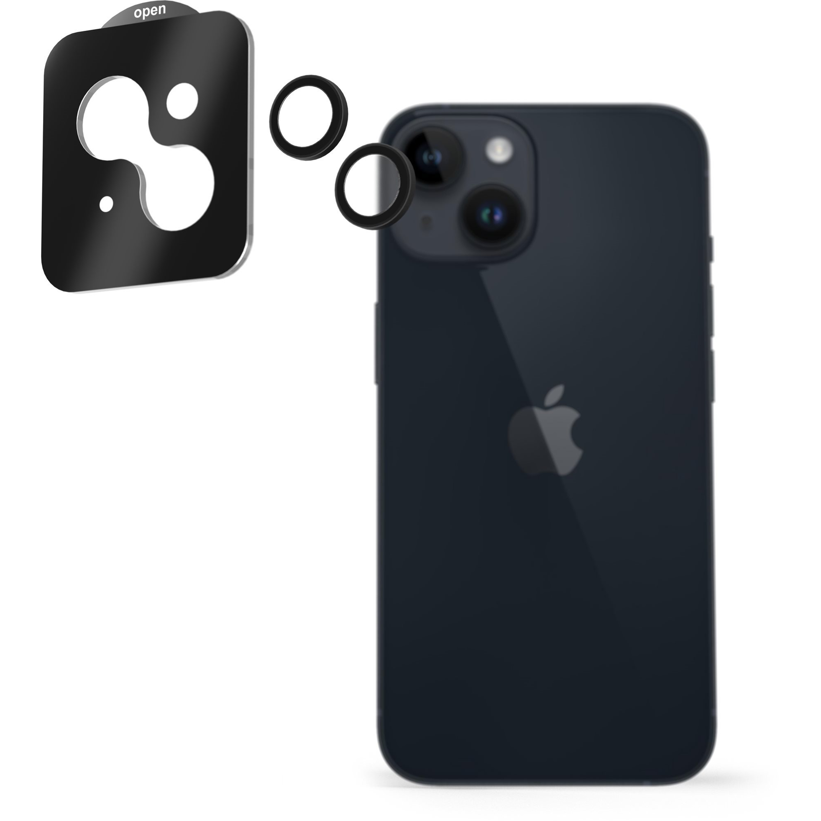 AlzaGuard Elite Lens Protector iPhone 14 / 14 Plus fekete (AGD-AGL004B)